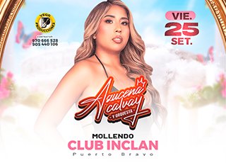 Imagen de Azucena Calvay y Orquesta – Mollendo Club Inclán